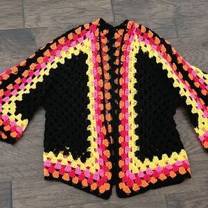 Colorful Crochet Women's Sweater